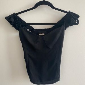 Reformation Black Tank Top